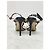 Valentino Sandali con tacco metallico Rockstud neri Nero - vista 5