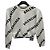 Balenciaga Crop-Strick aus Baumwolle und Wolle mit durchgehendem Jacquard-Logo Mehrfarben