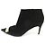 Autre Marque Sergio Rossi sr1 Wildleder-Short-Boots Schwarz - Ansicht 3