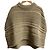Poncho in lana a maglia intrecciata Ballantyne Marrone