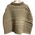 Poncho in lana a maglia intrecciata Ballantyne Marrone - vista 3