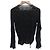 Autre Marque blusa transparente de bolinhas com flores merry jenny Preto - vista 2
