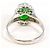 Autre Marque Jade-Diamant-Ring aus PT900 Platin Grün - Ansicht 4
