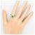 Autre Marque Jade-Diamant-Ring aus PT900 Platin Grün - Ansicht 7