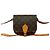 Mini borsa a tracolla Louis Vuitton Cartouchiere Monogram Marrone Bronzo