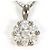 Autre Marque Collana in oro bianco Au750 e diamanti Argento