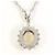 Autre Marque Collana in platino Pt900 Pt850 con opale e diamante Argento - vista 4