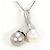 Autre Marque Collana con perle del Mar del Sud e diamanti PT900 PT850 Argento