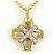 Autre Marque Collana in oro giallo e bianco Au750 con diamanti D'oro