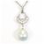 Autre Marque Collana con perle nere di Tahiti e diamanti in Pt900 Pt850 Argento - vista 3