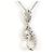 Autre Marque Platin-Diamant-Halskette PT900 PT850 Silber - Ansicht 3