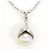 Autre Marque Collana in platino PT900 PT850 perla Akoya e diamante Argento