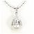 Autre Marque Collana in platino PT900 PT850 perla Akoya e diamante Argento - vista 3
