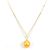 Autre Marque Collana in Au750 Perla e Diamante Giallo D'oro