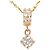 Autre Marque Collana in oro giallo e oro rosa K14 con diamanti D'oro