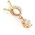 Autre Marque Collana in oro giallo e oro rosa K14 con diamanti D'oro - vista 2