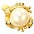 Autre Marque Anello con perla Au750 D'oro