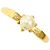 Autre Marque Perlen-Diamant-Ring Au750 Golden
