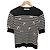 Autre Marque FURFUR Gestreifter Strickpullover Schwarz