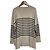 Autre Marque Top de punto con bordes UNFILO Negro Beige - vista 2