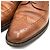 Scarpe derby brogue in pelle granulata Paraboot Marrone - vista 3