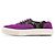 Sneakers Louis Vuitton Trocadero Monogram Denim Corduroy Nero Porpora - vista 4