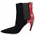 Stivali Louis Vuitton Nero Rosso - vista 2