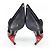 Stivali Louis Vuitton Nero Rosso - vista 4