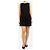 Reformation Ärmelloses schwarzes Mini-Kleid mit Raffung - Größe S - Ansicht 3