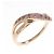 Autre Marque 4°C Synthetischer Saphir Ring Au750 Pink