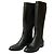 Botas longas de malha combinada Jimmy Choo Preto