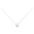 Autre Marque Collana in oro bianco K10 con topazio bianco e pietra di luna 4°C Argento