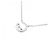 Autre Marque Collana in oro bianco K10 con topazio bianco e pietra di luna 4°C Argento - vista 4