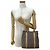 Borsa a mano Christian Dior Trotter Canvas Leather Marrone Beige - vista 3