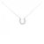 Autre Marque Collana Horseshoe in Diamanti Au750 Argento