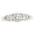 Autre Marque Trilogy Diamantring aus Platin Silber - Ansicht 2