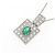 Autre Marque Colar de esmeralda e diamante PT900 PT850 Verde - vista 3