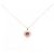 Autre Marque Collar de rubí y diamantes Au750 Roja