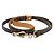 Correa para perro Louis Vuitton Baxter MM Monogram Castaño