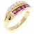 Autre Marque Pola Au750 Rubin Diamant Ring Golden