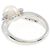 Autre Marque POLA Platin Diamant Akoya Perlenring Silber - Ansicht 3
