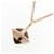 Hermès Collier Hermes 750 Pink Gold Smoky Quartz Marron  - vue 3