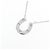 Autre Marque Collana Horseshoe in K14WG e Diamanti Argento - vista 3