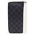 Louis Vuitton Portafoglio verticale con zip Damier Graphite Nero - vista 5
