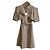 Autre Marque Snidel Mini-Kleid mit Ärmelschlitz und offenem Dekolleté Beige - Ansicht 2