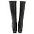 Autre Marque SAYA Lederlange Stiefel Schwarz - Ansicht 2