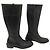 Autre Marque SAYA Lederlange Stiefel Schwarz - Ansicht 3