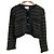Autre Marque Enrica Strickjacke mit Borte Schwarz