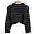 Autre Marque Enrica Strickjacke mit Borte Schwarz - Ansicht 2