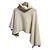 Autre Marque Asymmetrischer Strick-Poncho DRAE BY BLOSSOM Beige - Ansicht 2